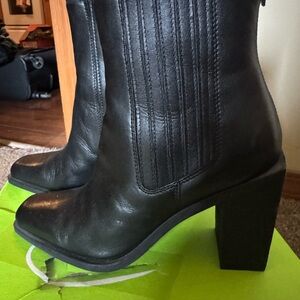 Sam Edelman Black Heeled Boots (EMALIA, Black)